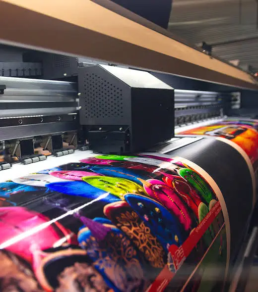 Inside the Vidhi Digital print shop in Fort, Mumbai